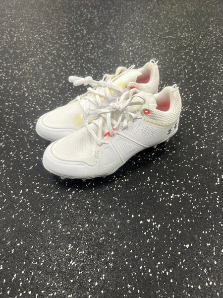 Used Under Armour GLORY MC LAX Cleats Womens White Senior 7 11849-S000034167