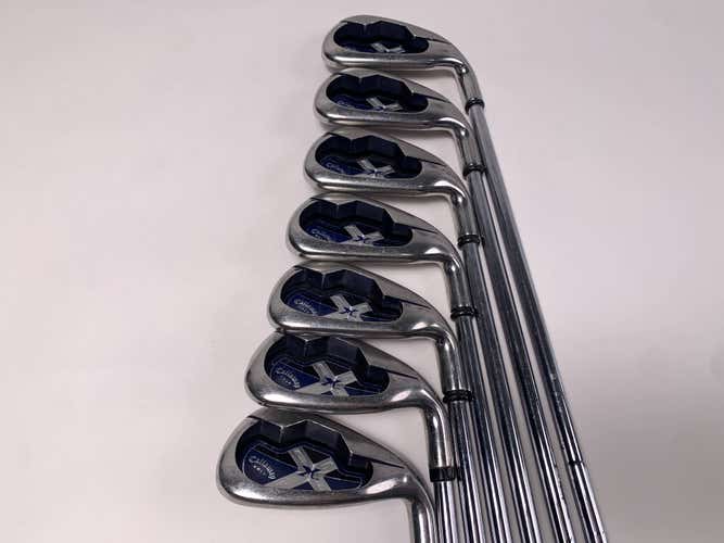 Callaway X-18 Iron Set 3-9 Uniflex Steel Mens RH