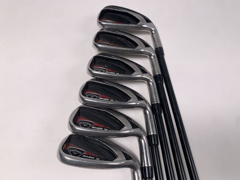 Callaway Razr X HL Iron Set 6-PW+SW 65g Senior Graphite Mens RH
