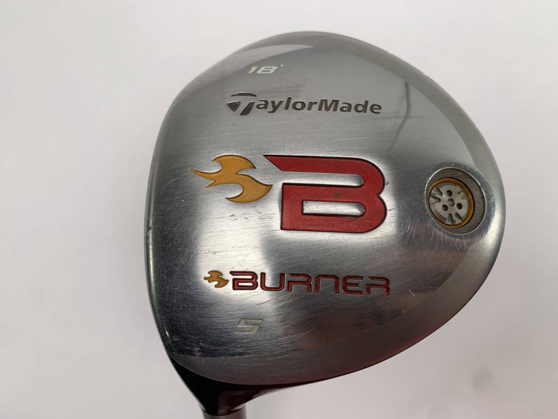 TaylorMade Burner 2008 5 Fairway Wood 18* REAX 49g Stiff Graphite Mens LH