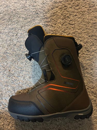 Nitro Sentinel Boa Snowboard Boots US Men's Size 10.5 Brown New 2025