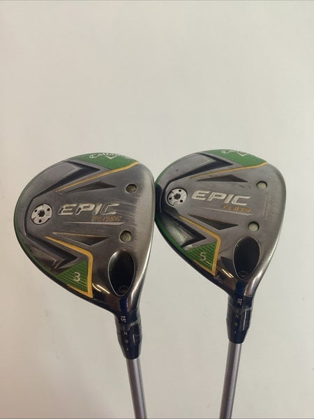 Callaway Epic Flash Fairway Woods Set 3 & 5 With Regular Graphite Shafts