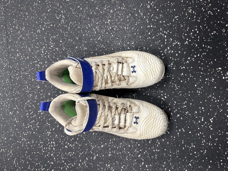 Used Under Armour BH BASEBALL CLEATS BB/SB Cleats White Senior 6 11849-S000034181