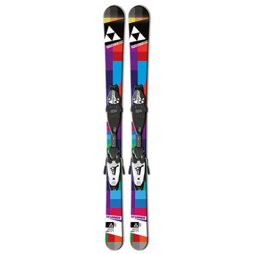 Kid's Fischer 111cm Park Stunner Skis With Fischer FJ4 Bindings (New)(SY2449)