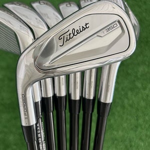 LH Titleist T350 Forged Iron Set 6-53 / Tensei Red A Flex Senior Graphite
