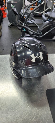 Used Under Armour HELMET Batting Helmet No Mask Black One Size 11497-S000154192