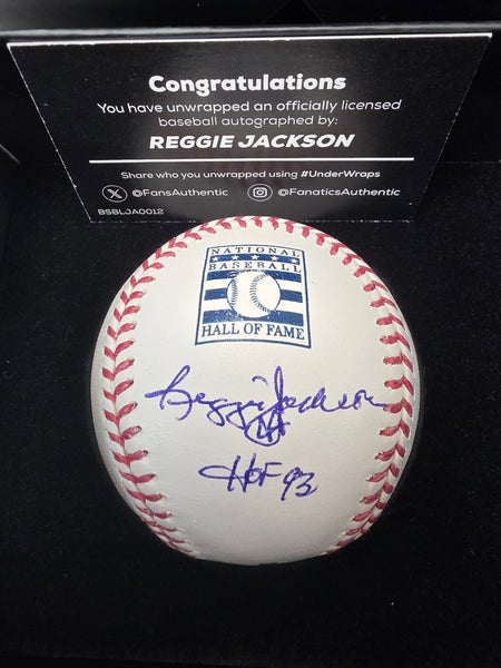 Yankees REGGIE JACKSON Signed Auto "HOF 93" Authentic Baseball Fanatics Coa