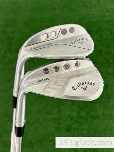 NEW LH Callaway Jaws Raw / Full Toe 2 Wedge Set (56 & 60 Degrees)