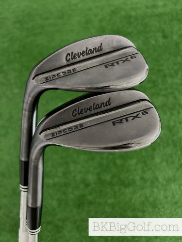 LH Cleveland RTX-6 Black 2 Wedge Set (54 & 58 Degrees)