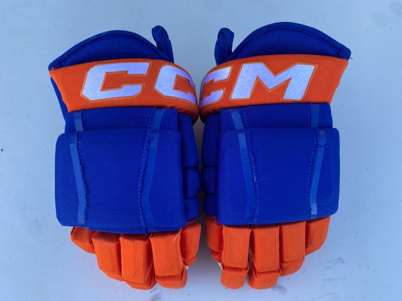 CCM HG97 Pro Stock Hockey Gloves 14” Royal Blue Oilers 42125