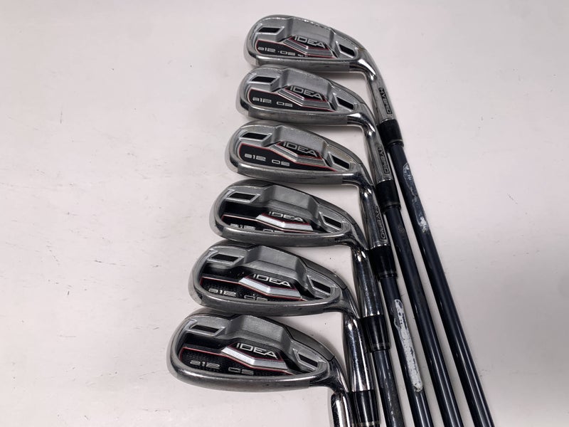 Adams Idea A12 OS Iron Set 6-PW+GW ProLaunch Blue 65g Stiff Graphite Mens RH
