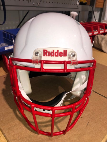 USED RIDDELL SPEED ADULT HELMET - LARGE - METALLIC WHITE - REJECT