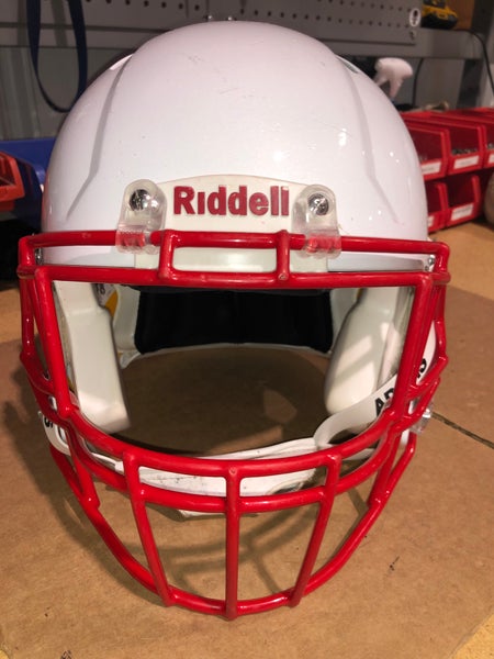 USED RIDDELL SPEED ADULT HELMET - LARGE - METALLIC WHITE - REJECT