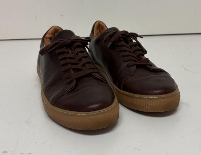 GORAL The Mellor II Brown Leather Gum Sole Handmade Sneakers US 11.5 EU 44.5