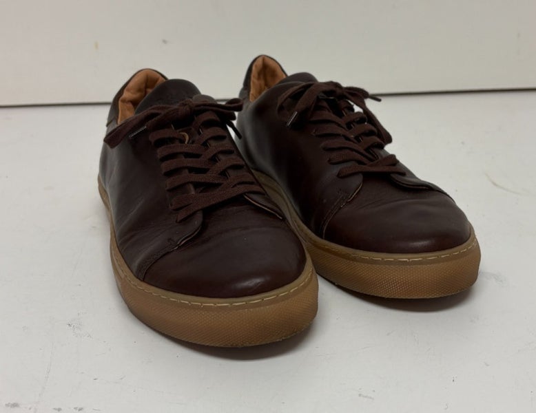 GORAL The Mellor II Brown Leather Gum Sole Handmade Sneakers US 11.5 EU 44.5
