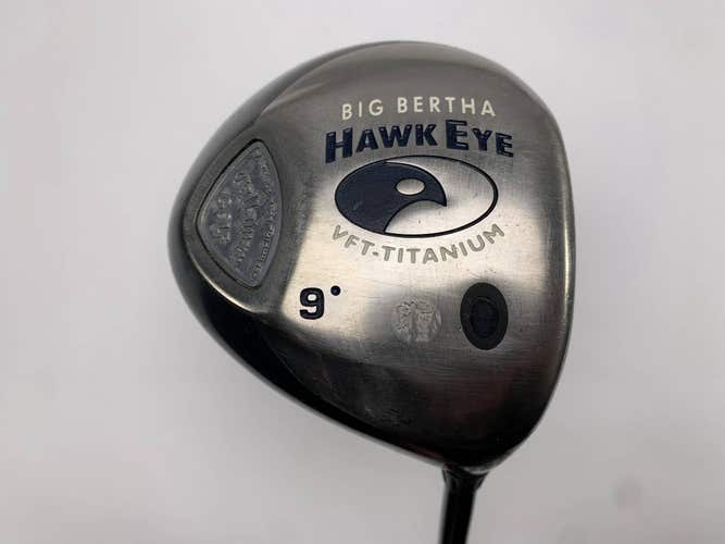 Callaway Hawkeye VFT Driver 9* Big Bertha System 60 Firm Graphite Mens RH