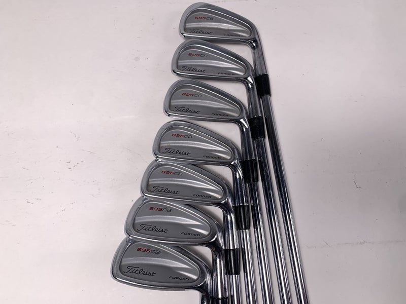 Titleist 695 CB Forged Iron Set 3-9 DG S300 Stiff Steel Mens RH Midsize Grips