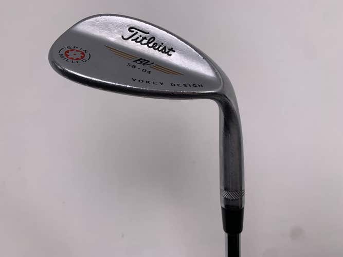 Titleist Vokey Spin Milled Chrome 2009 Lob Wedge LW 58* 4 Wedge Mens RH