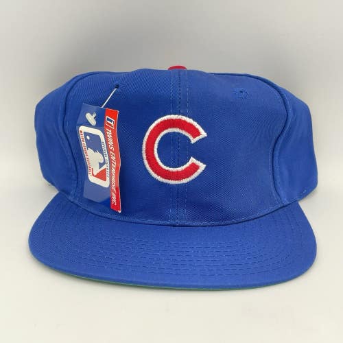 Vintage Rare NWT MLB Chicago Cubs Twins Plain Logo Snapback Hat Cap - Brand New