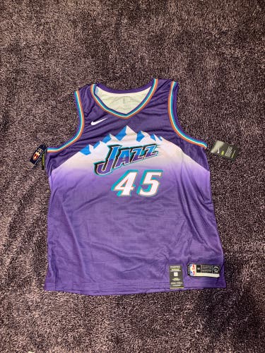 Purple XXL Men's Nike IIHF PRO STOCK Jersey (New)