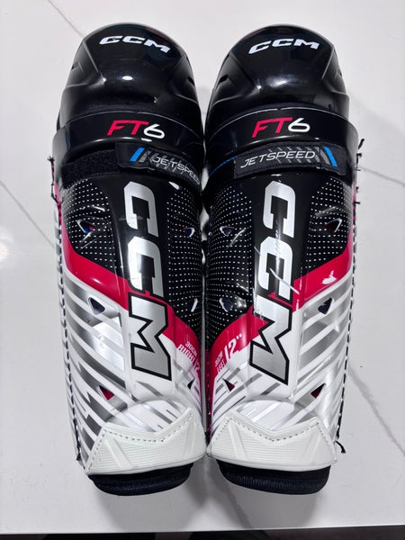 Junior CCM JetSpeed FT6 12" Shin Pads (Used)