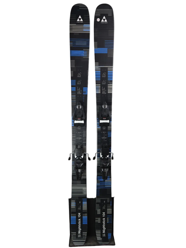 NEW Fischer Nightstick 104 172cm Skis w/ Atomic Strive 14 Bindings - 2025 (BSL 300-310)