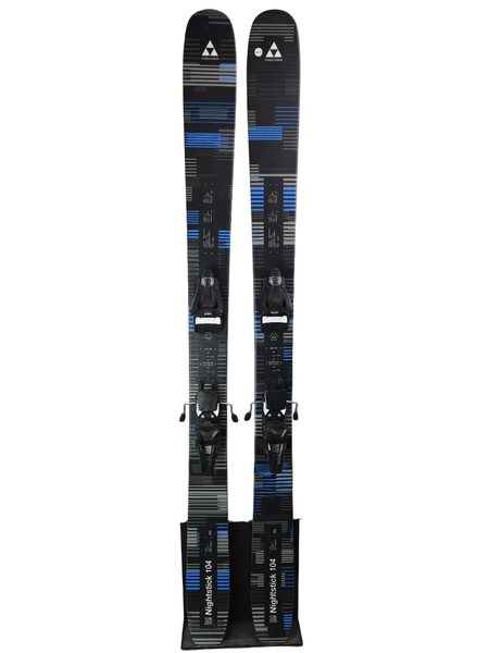NEW Fischer Nightstick 104 172cm Skis w/ Atomic Strive 14 Bindings - 2025 (BSL 300-310)
