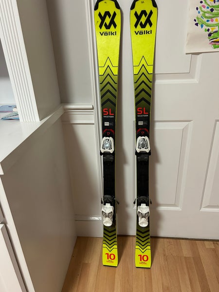 Volkl Racetiger SL 136 cm Racing Skis With Bindings (Used)