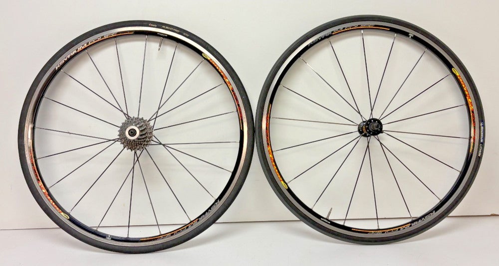Mavic Ksyrium Equipe 10-Speed 20/18-Bladed Spoke Aluminum 700C Wheelset +Tires