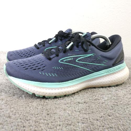 Brooks Glycerin GTS 19 Womens Size 8 Running Shoes Blue Trainers Low Sneakers