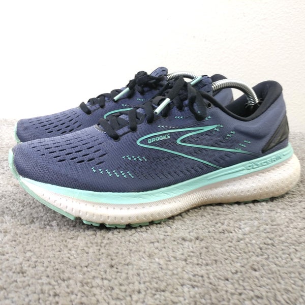 Brooks Glycerin GTS 19 Womens Size 8 Running Shoes Blue Trainers Low Sneakers