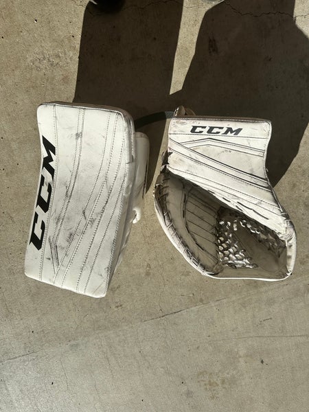 CCM glove and blocker pro stock