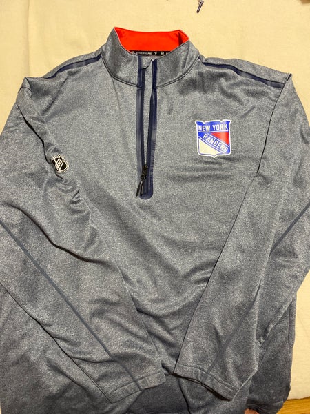 New York Rangers Q-Zip (Gray Men's XL)