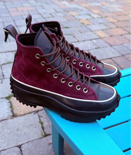 Women's Converse Run Star High Sneaker Boots 'Deep Bordeaux' US Size 8 (573065C)