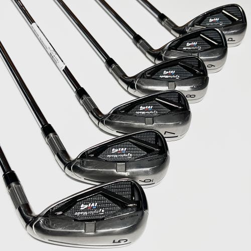 Taylormade M4 Iron Set 5-9, PW Right Handed Stiff Flex Steel Shafts