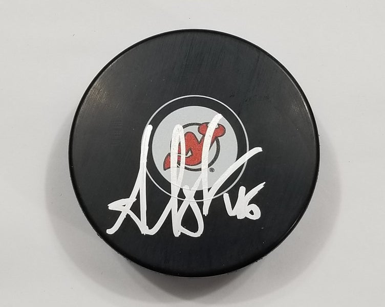 ARRON ASHAM Autographed New Jersey Devils NHL  Signed Hockey Game Puck