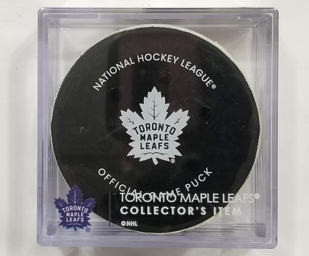 1-5-25 TYSON FOERSTER Flyers at Maple Leafs Game Used Hockey GOAL Puck
