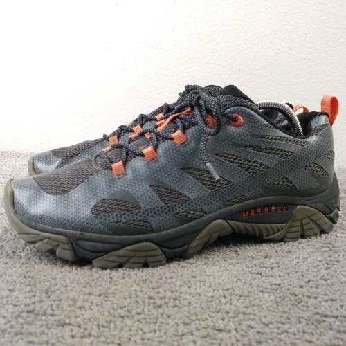 Merrell Moab Edge 2 Mens Size 10 Wide Trail Hiking Low Top Sneakers Gray Green