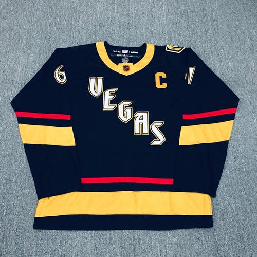 Vegas Golden Knights 61 Mark Stone Black Reverse Retro Ice Hockey Jersey Size 60