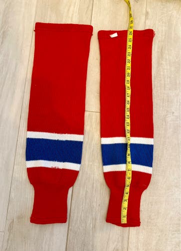 Hockey Player Socks - Montreal Colors
