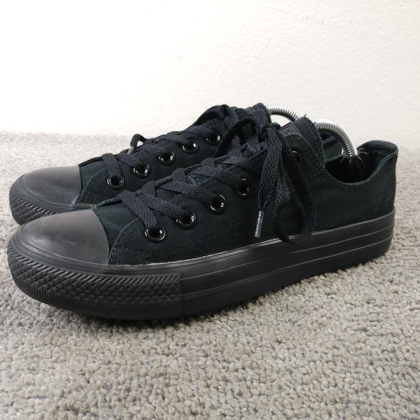 Converse Chuck Taylor All Star Low Women Size 7.5 Shoes Canvas Black Lace Up