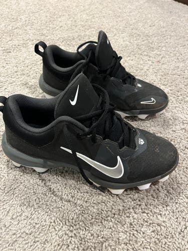 Nike Force Trout 9 Pro MCS Baseball Cleats Black White, Men’s Sz 9.0 - Used