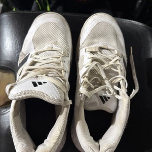 White Men's Size M 10.0 (W 11.0) Adult Adidas Alphabounce Shoes (Used)