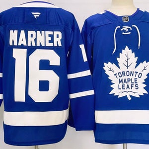 Toronto Maple Leafs 16 Mitchell Marner Blue Hockey Jersey szie 52