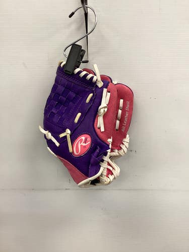 Used Rawlings HIGHLIGHT SERIES BB/SB Glove RH Throw Purple 10" 11851-S000041064