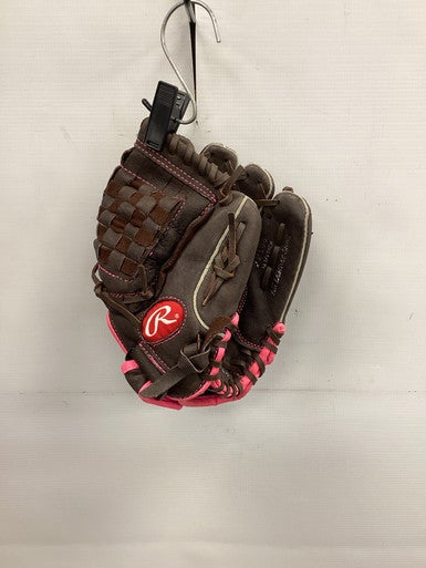 Used Rawlings FASTPITCH RH Throw Fastpitch Gloves Brown 10 1/2" 11851-S000041070