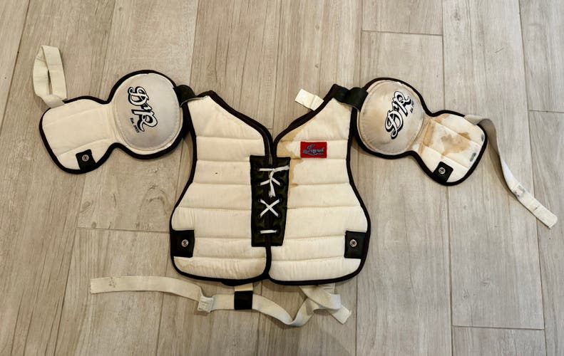 DR (Daignault Rolland)Vintage Hockey Player Shoulder Pads + THREE Bonus Shoulder Pads