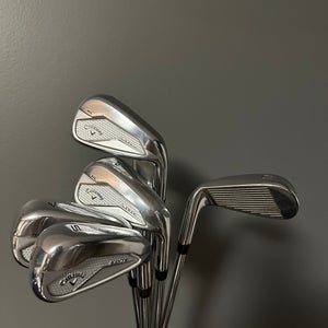 Men's 2025 Callaway Elyte HL Right Handed Iron Set Stiff Flex (7 Clubs) #5 - #9, PW, GW Steel Shaft