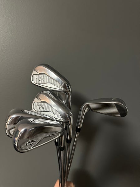 Men's 2025 Callaway Elyte HL Right Handed Iron Set Stiff Flex (7 Clubs) #5 - #9, PW, GW Steel Shaft