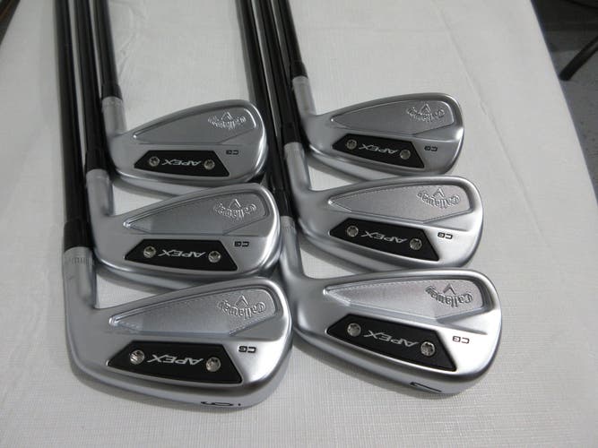 Callaway 2024 Apex CB Forged Iron Set - 6-PW, AW - Stiff Flex Graphite - NEW